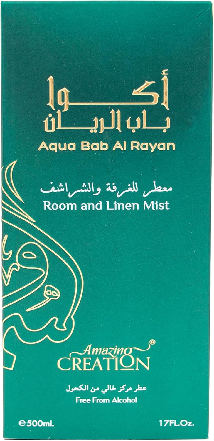 Amazing Creation Aqua Bab Al Rayan Room And Linen Mist, Room Freshener 500ml - Alcohol Free - Image 3