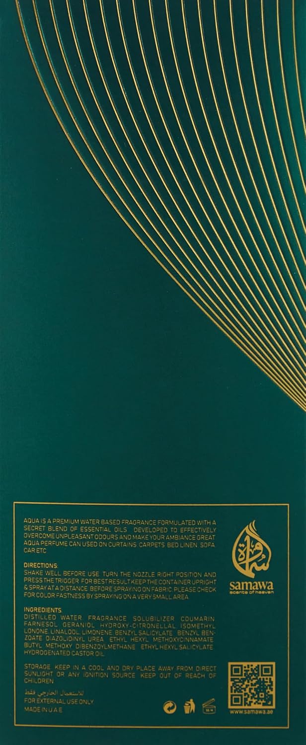 Amazing Creation Aqua Bab Al Rayan Room And Linen Mist, Room Freshener 500ml - Alcohol Free - Image 4